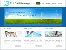 Tablet Screenshot of durokimia.com.my